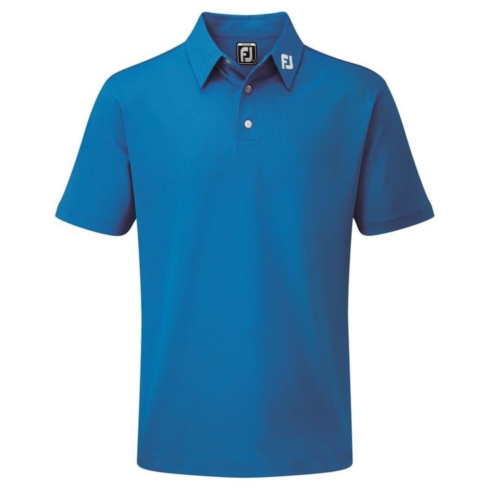 FootJoy Childrens/Kids Pique Stretch Short-Sleeved Polo Shirt / Cobalt